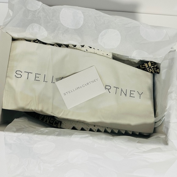 NWT Stella McCartney Gaia Rafia Espadrilles Stripes Red, Black and Pink 36. - Picture 9 of 10